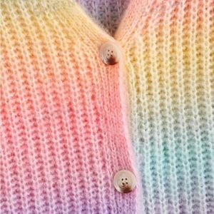 SHEIN Rainbow Ombré Sweater/Cardigan